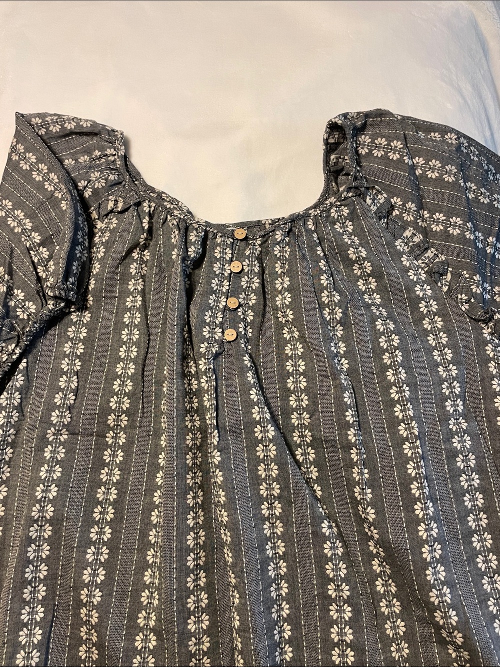 Cato Women’s Plus SizeFloral Stripe Peasant Blouse